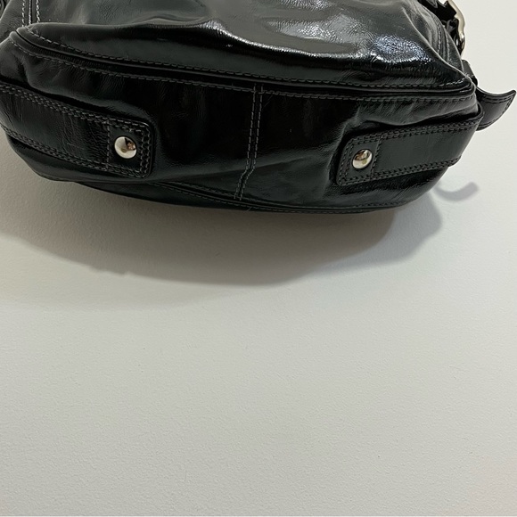Coach patent leather hobo handbag in black - Picture 8 of 15